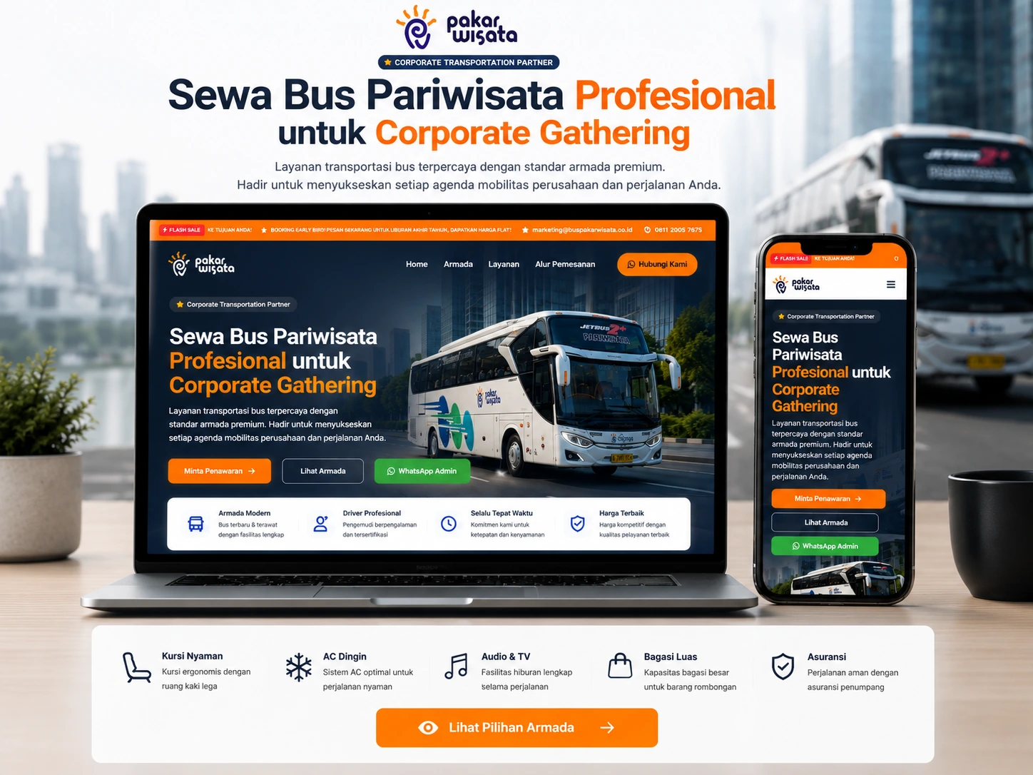 Demo Bus Pariwisata
